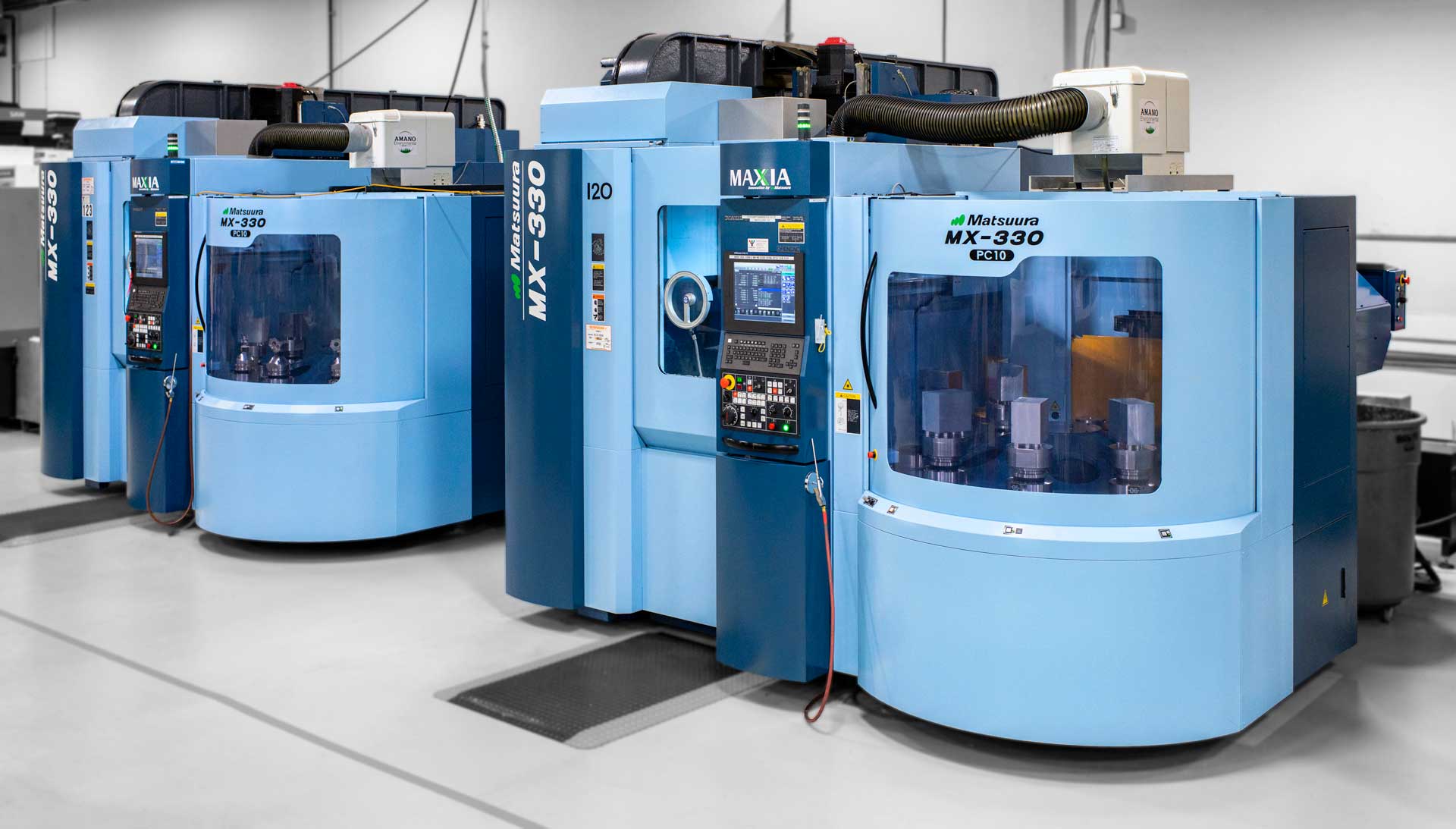 Two Matsuura MX-330 machines side by side